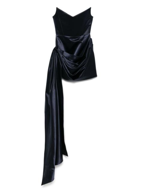 ALEX PERRY asymmetric corset mini dress