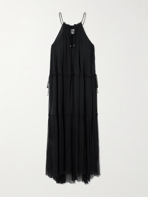 Isabel Marant Étoile Alita Ruffled Tiered Chiffon Midi Dress