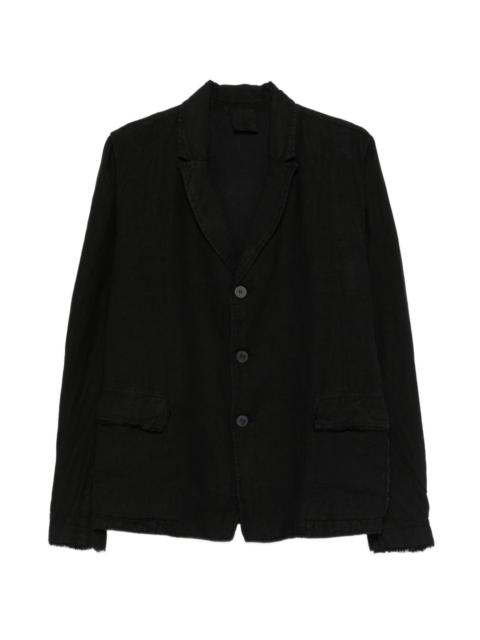 thom/krom button-front blazer
