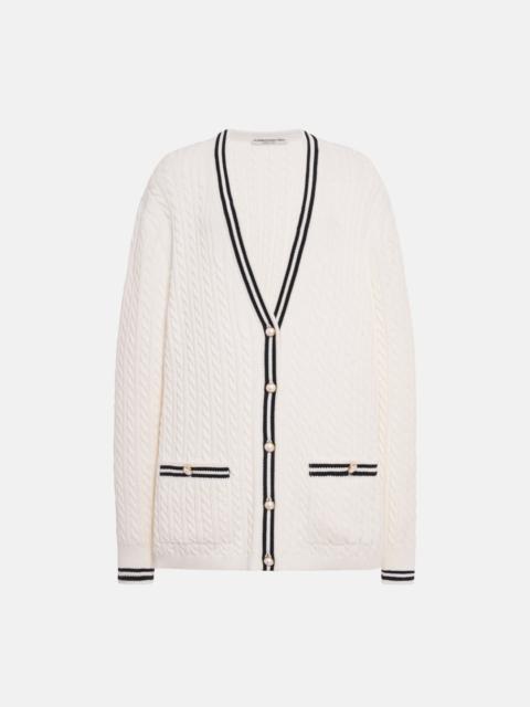 Alessandra Rich COTTON BLEND KNITTED CARDIGAN