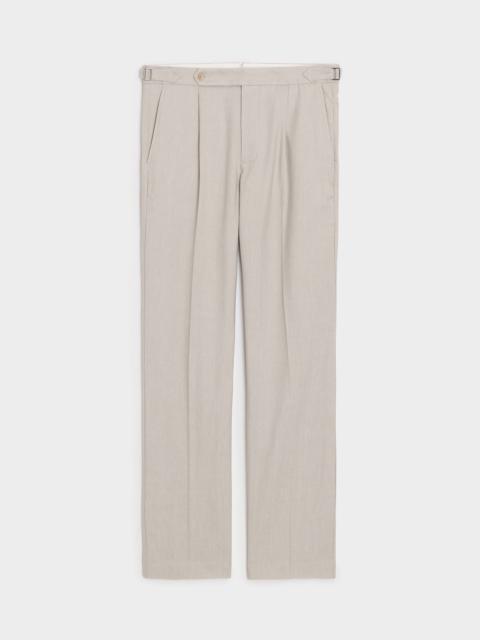 TODD SNYDER Italian Linen Side Tab Trouser