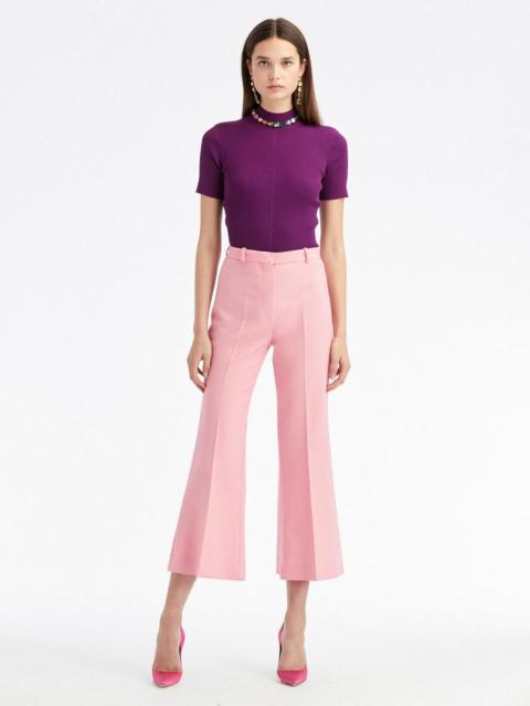 Oscar de la Renta SEAM DETAIL FLARE LEG PANTS