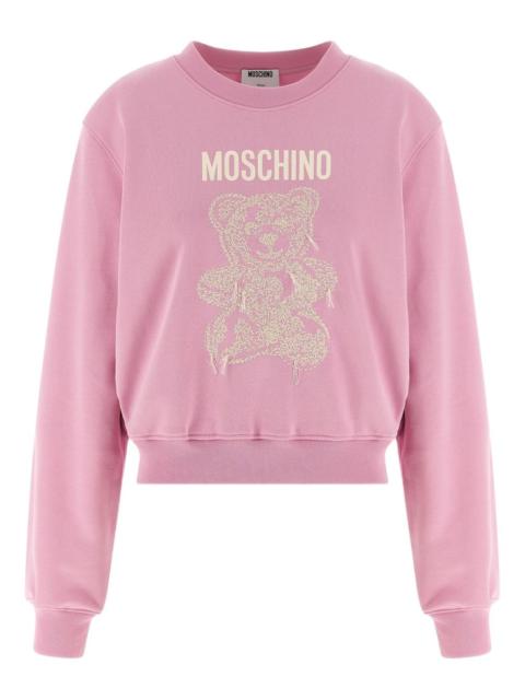 Moschino teddy-embroidered sweatshirt