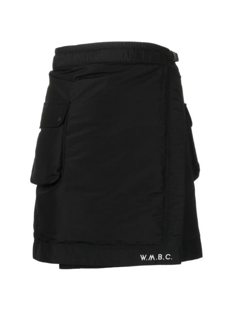 White Mountaineering cargo pockets crossover shorts