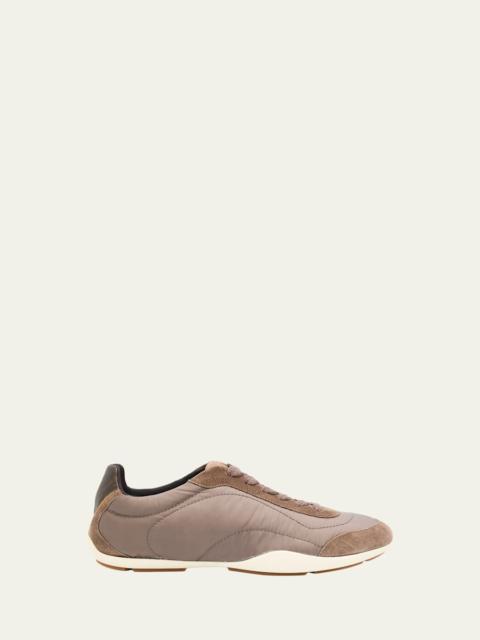 Brunello Cucinelli Nylon Suede Sneakers