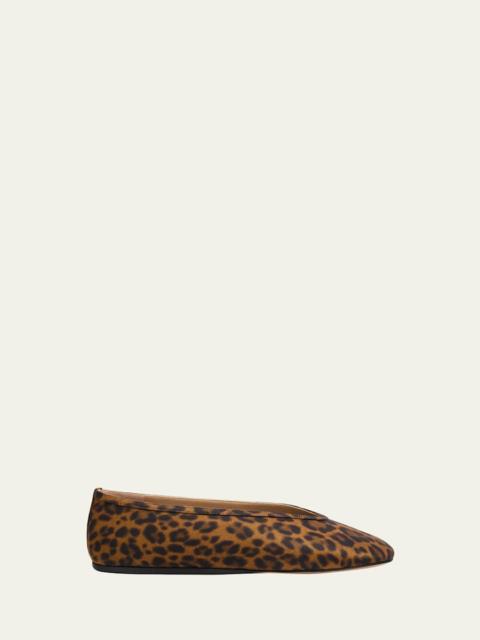 LE MONDE BÉRYL Luna Leopard Ballerina Flats
