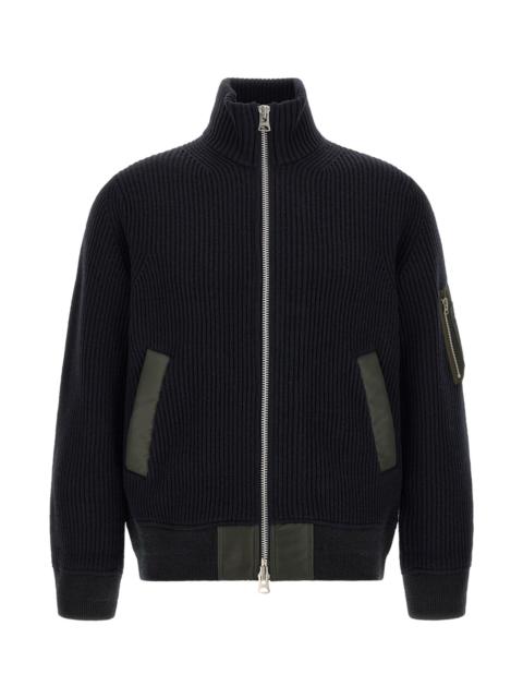 sacai Ribbed Knit Blouson