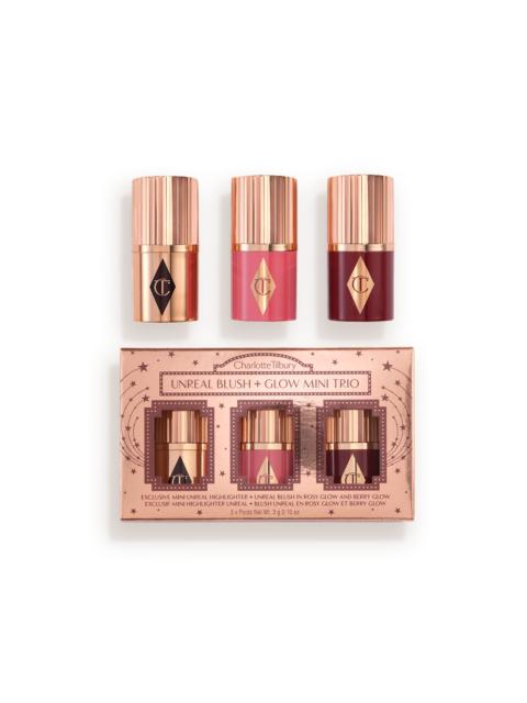 Charlotte Tilbury UNREAL BLUSH + GLOW MINI TRIO Mini Cheek Kit
