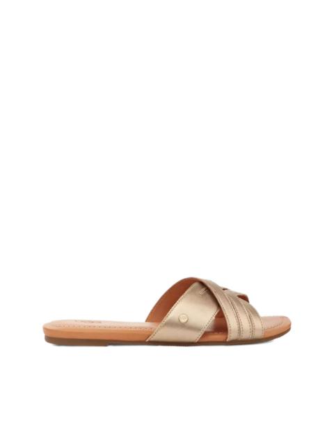 UGG Kenleigh metallic criss-cross straps sandals