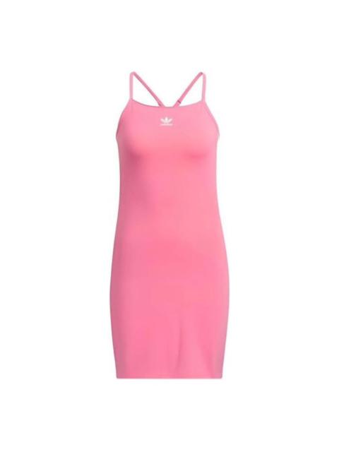 adidas (WMNS) adidas originals Adicolor 3-Stripes Mini Dress Asia Sizing 'Pink' JE6044
