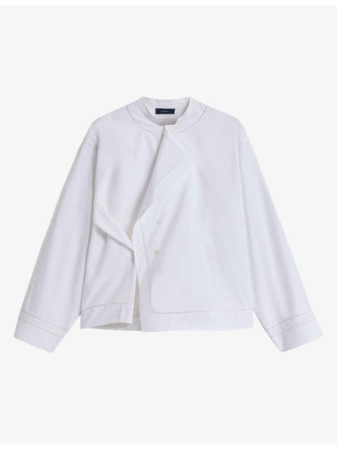 soeur Lorraine Wrap-Front Cotton Shirt