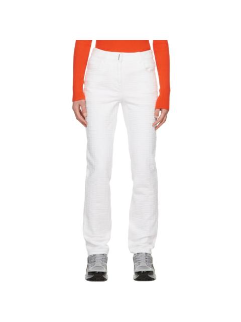 Givenchy White Monogram Jeans