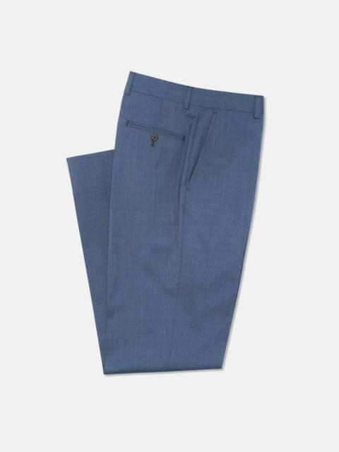 J. PRESS MADE-IN-CANADA BLUE TROPICAL WOOL TROUSER