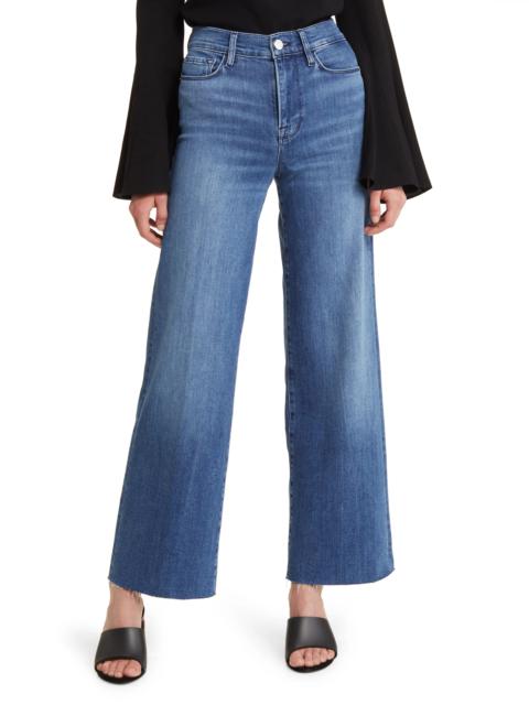 FRAME Le Slim Raw Hem Palazzo Jeans