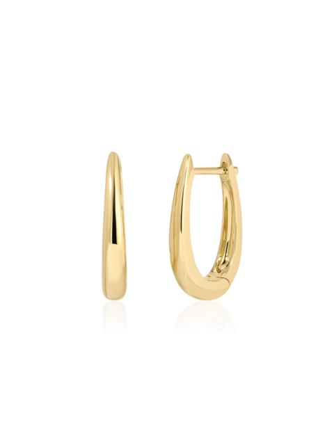 EF Collection Maeve 14K Yellow Gold Hoop Earrings