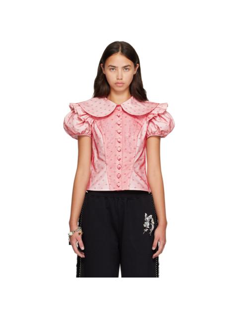 Chopova Lowena Red Swoon Blouse