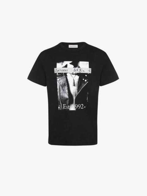 Alexander McQueen Men's Atelier T-shirt in Black Mix