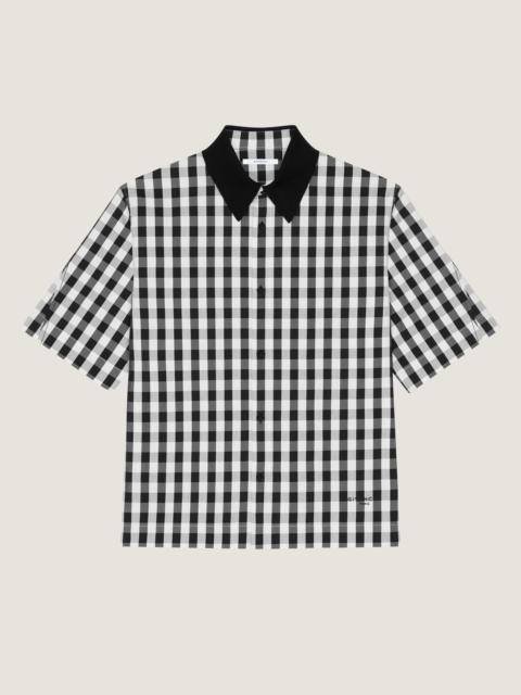 Givenchy COUTURE SEAM GINGHAM SHIRT IN COTTON