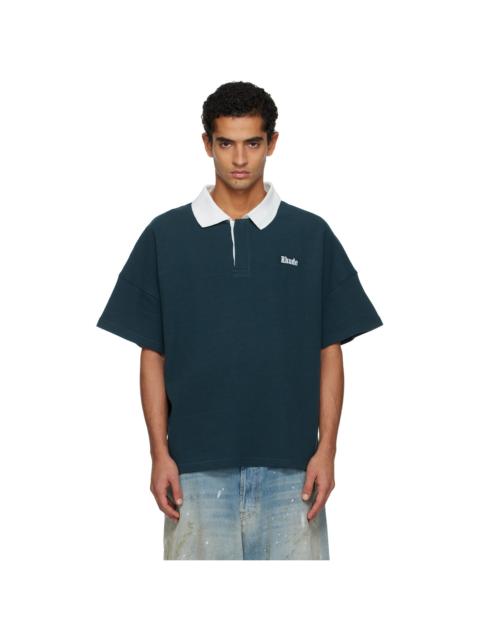 Rhude Navy Piqué Polo