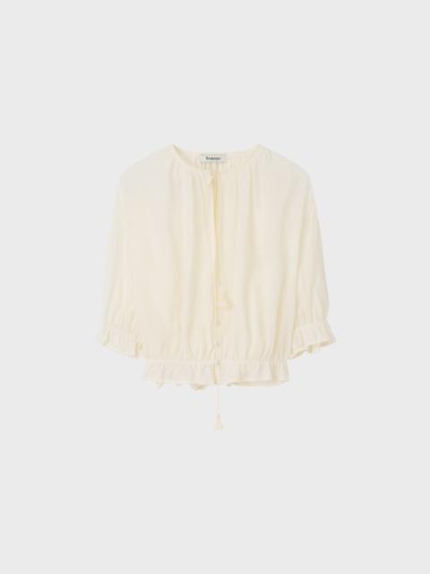 Rodebjer Blouse Perla Pliss Cream