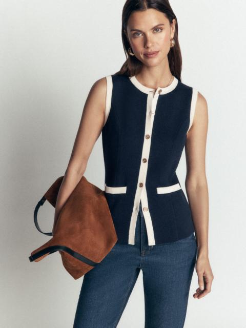 BODEN Crew Milano Waistcoat-Navy