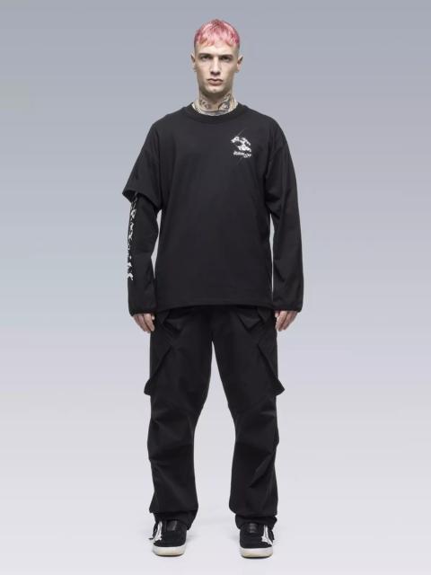 S29-PR-B 100% Organic Cotton Long Sleeve T-shirt Black