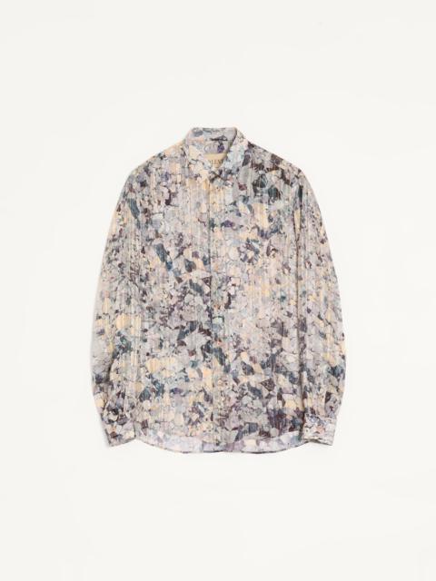 Valentino VALENTINO SILK AND LUREX SHIRT WITH ALL-OVER URBS PRINT