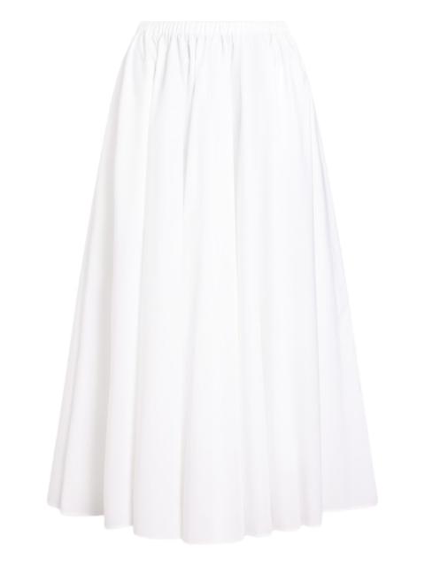 PATOU elasticated-waist maxi A-line skirt