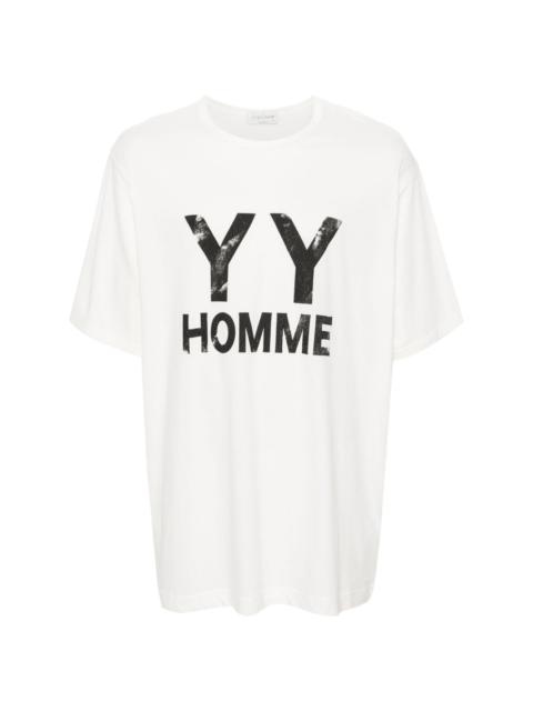 Yohji Yamamoto logo-print cotton T-shirt