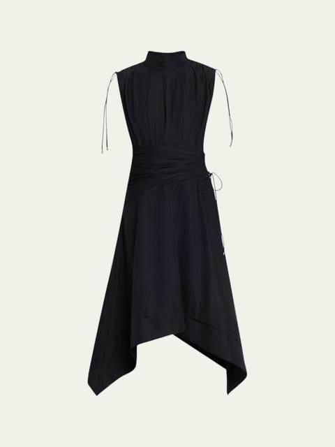 3.1 Phillip Lim Ruched Sleeveless Midi Dress