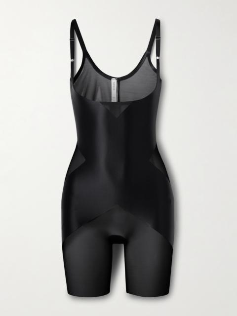 SPANX Spanxshape Satin-x Open-bust Mid-thigh Bodysuit
