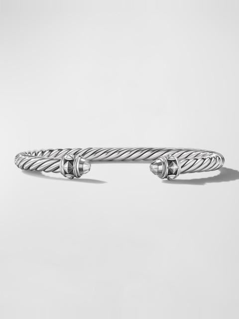 DAVID YURMAN 5mm Renaissance Cable Bracelet in Blackened Silver