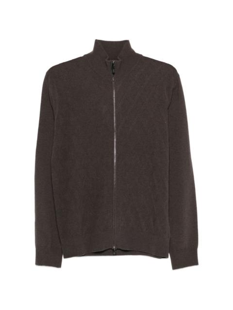 Canali zip-up cardigan