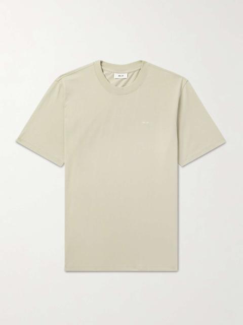 NN07 Adam 3209 Logo-Embroidered Pima Cotton-Jersey T-Shirt