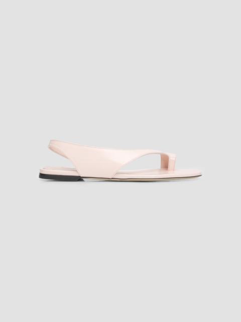 TOTEME Women's Leather Asymmetric Sandals - Flamingo