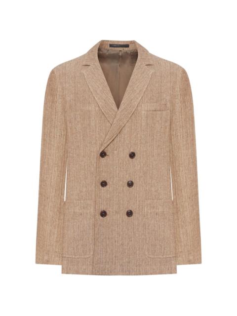 GIORGIO ARMANI double-breasted linen jacket