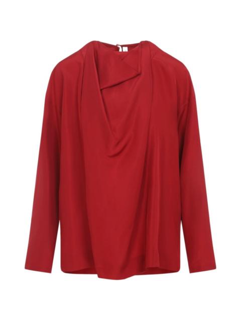 Carven draped v-neck blouse