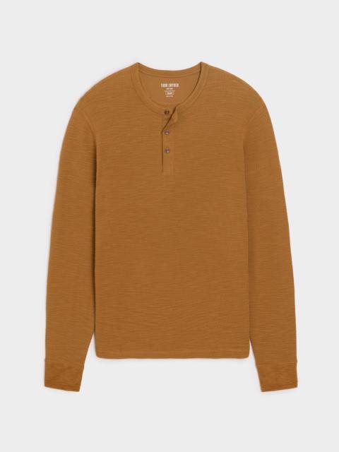 TODD SNYDER Lightweight Mini Waffle Henley
