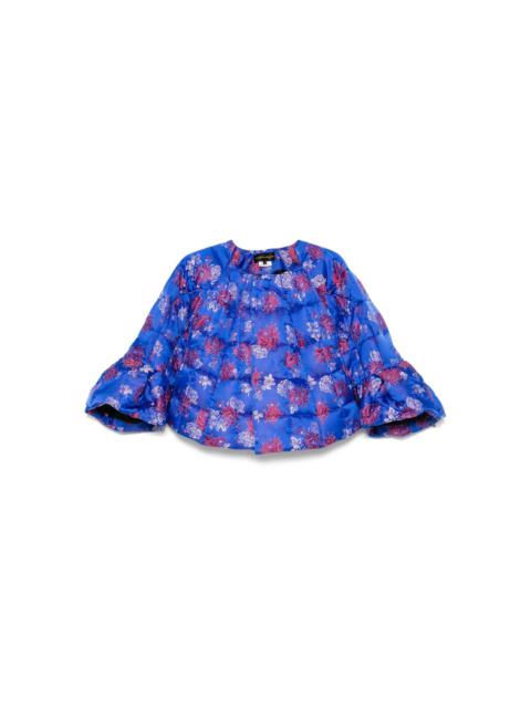 Comme Des Garçons floral-jacquard jacket