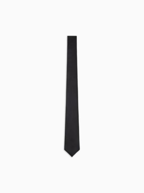 GIORGIO ARMANI CHEVRON JACQUARD PURE SILK TIE