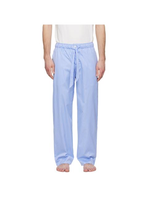 TEKLA Blue Sateen Pyjama Pants