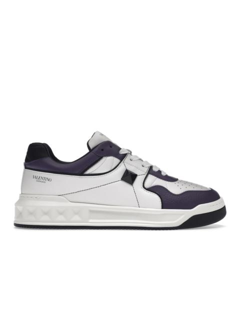 Valentino One Stud Low-Top White Purple Black