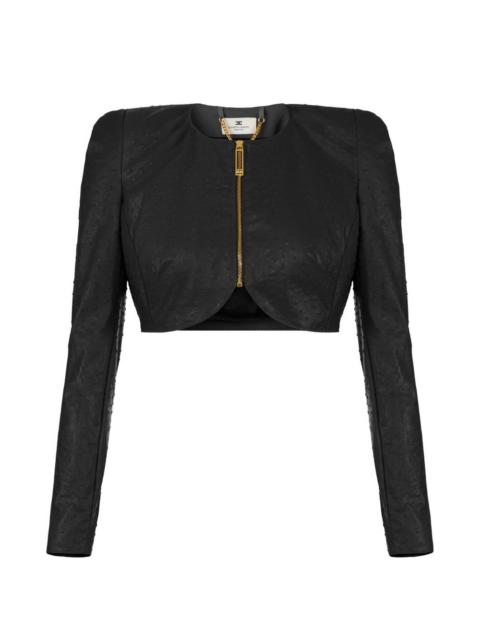 ELISABETTA FRANCHI zip front jacket