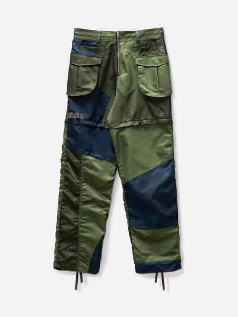 Andersson Bell DETACHABLE PATCHWORK CARGO PANTS