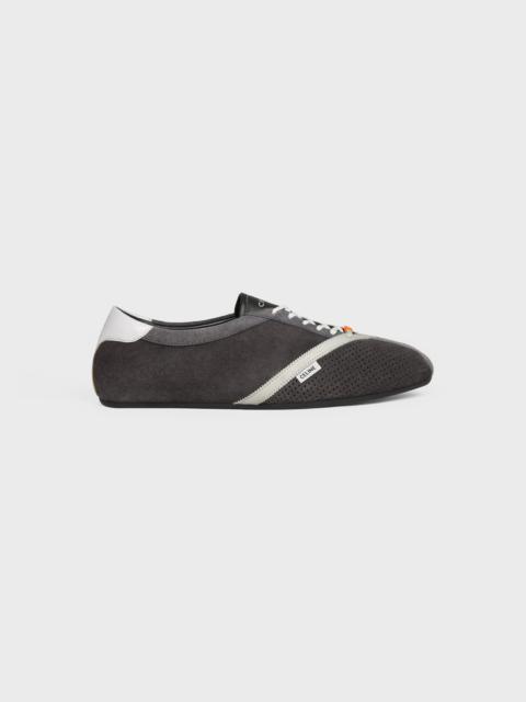 CELINE THE FLAT SNEAKER IN SUEDE CALFSKIN AND LAMBSKIN
