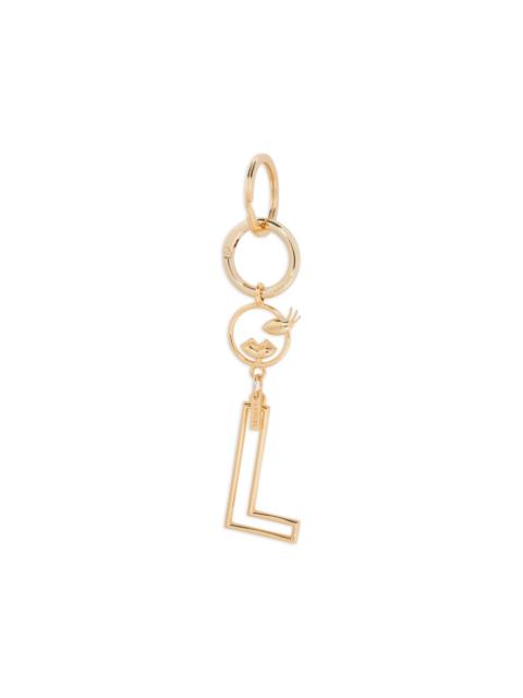 LANCEL letter-detail keyring