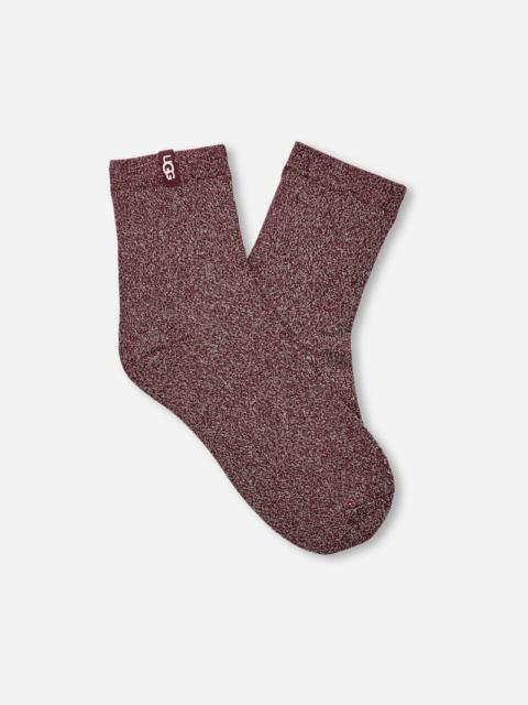 UGG ® Women's Lavinia Shimmer Quarter Cotton Blend in Wild Grape