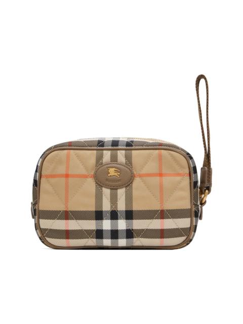 Burberry Beige Horseshoe Pouch
