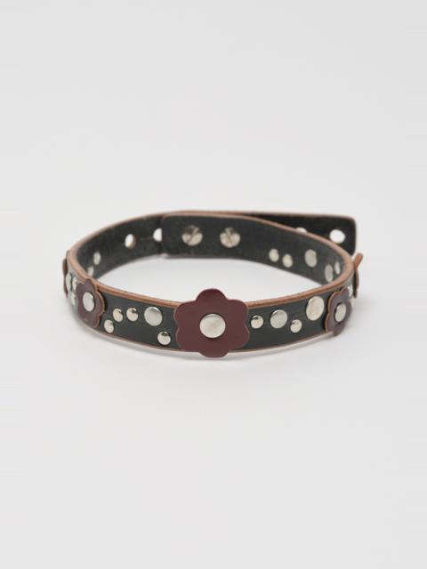 Our Legacy 2 cm Choker Black Meadow Leather