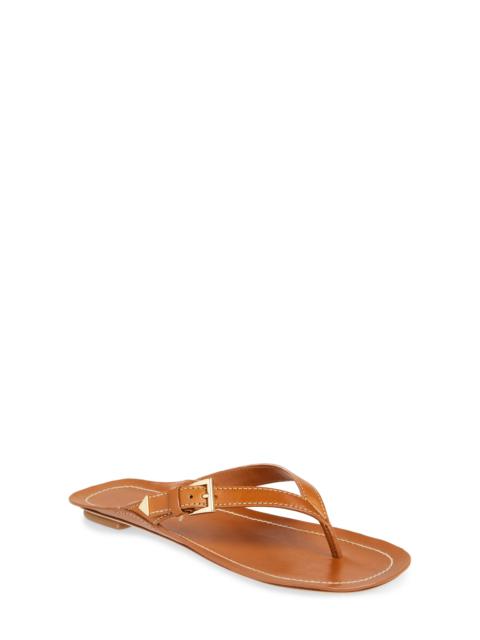 Buckle Leather Flip Flop